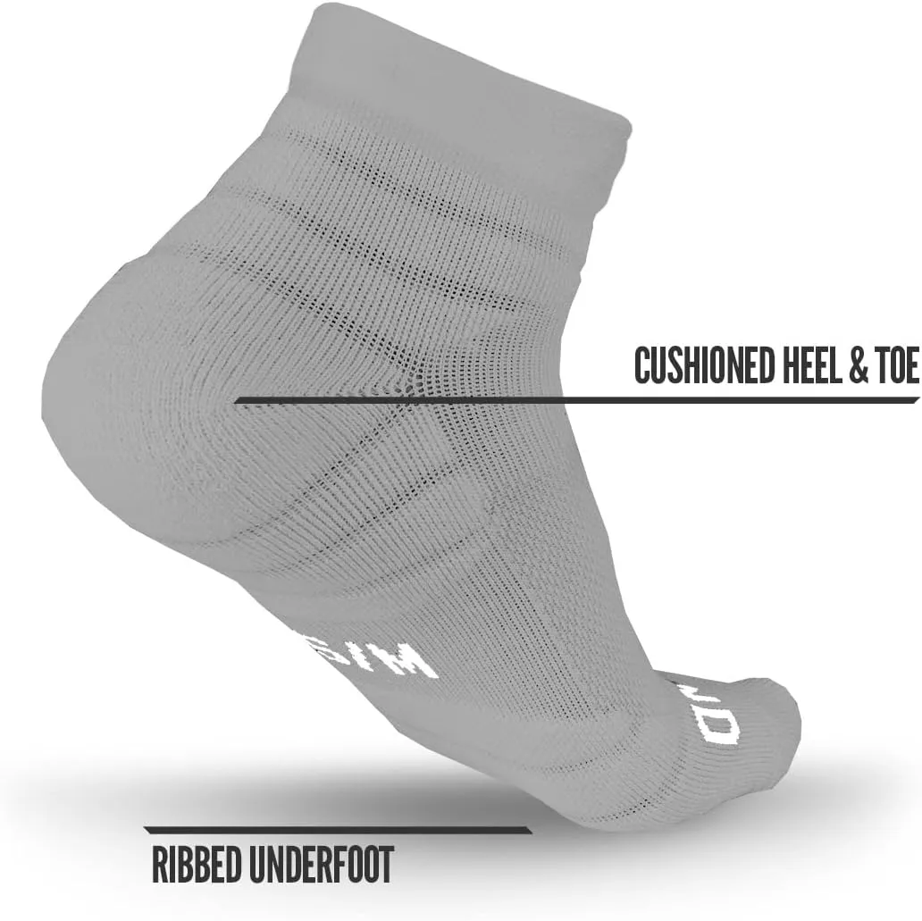 3 Pairs Nxtrnd Quarter Socks for Men & Boys, Padded Athletic Socks for Football