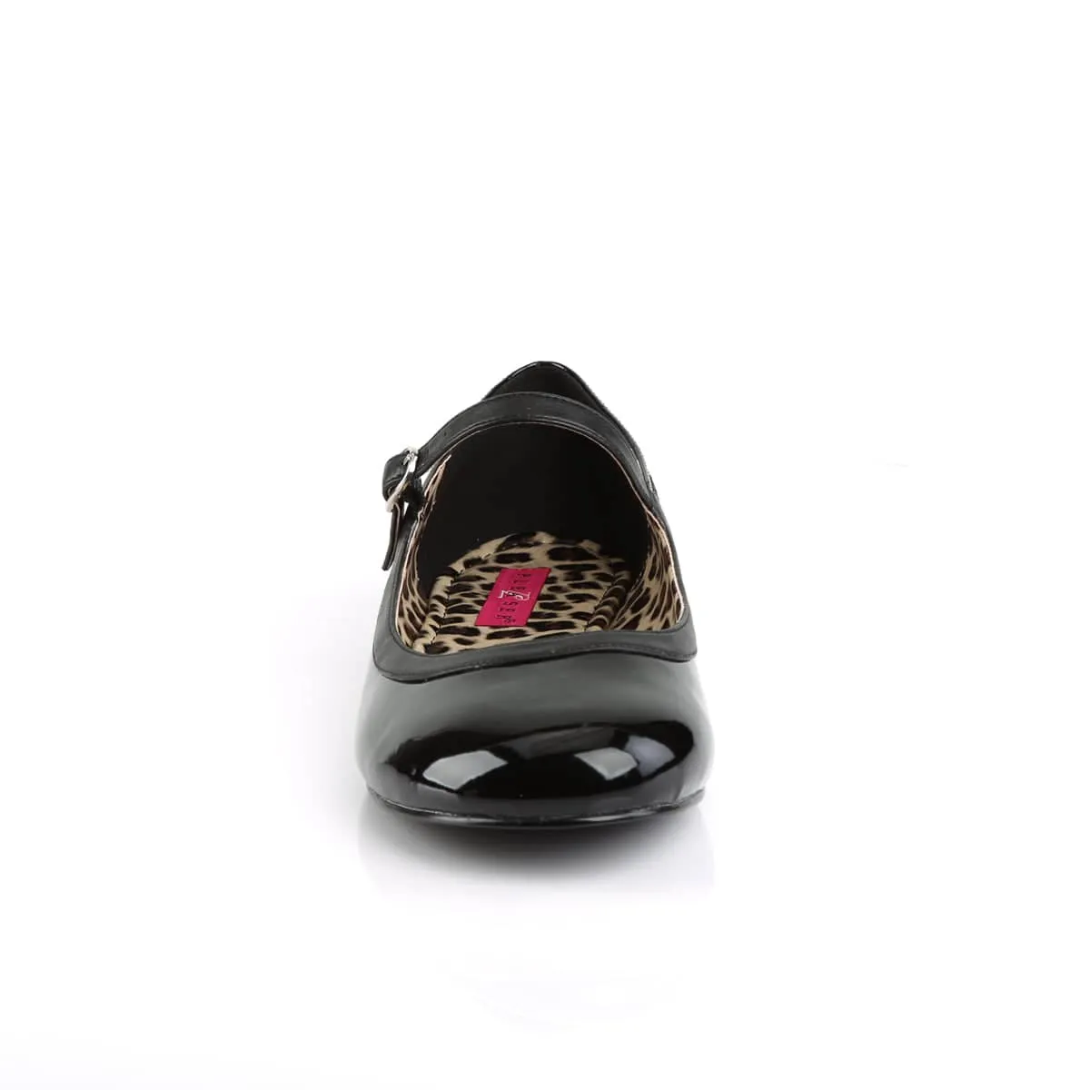 ANNA-02 Patent Black Flat Ballet UK 12