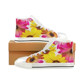 Art Daisies High Top Women's Shoes up to size 12