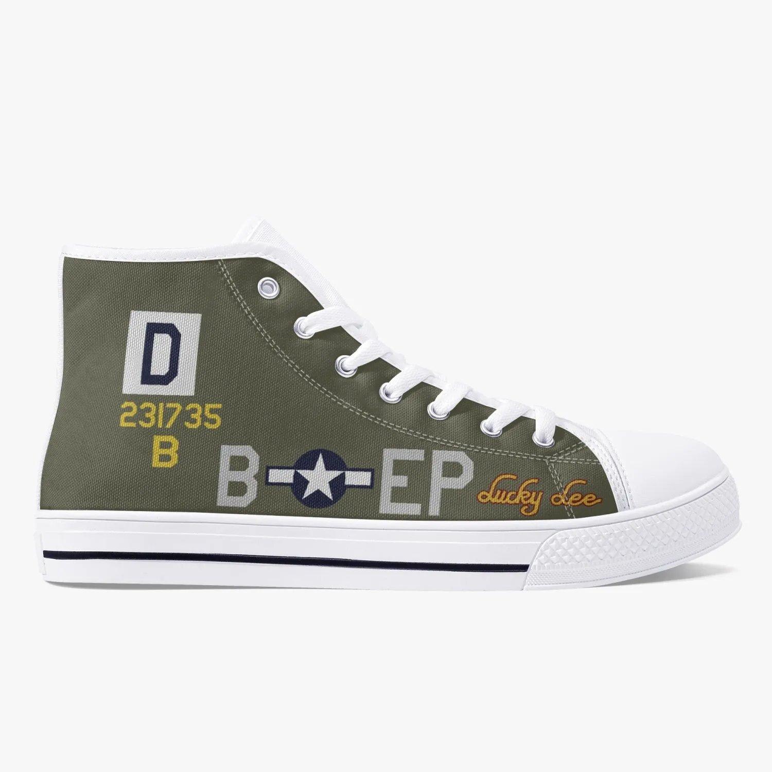 B-17 "Lucky Lee" High Top Canvas Shoes