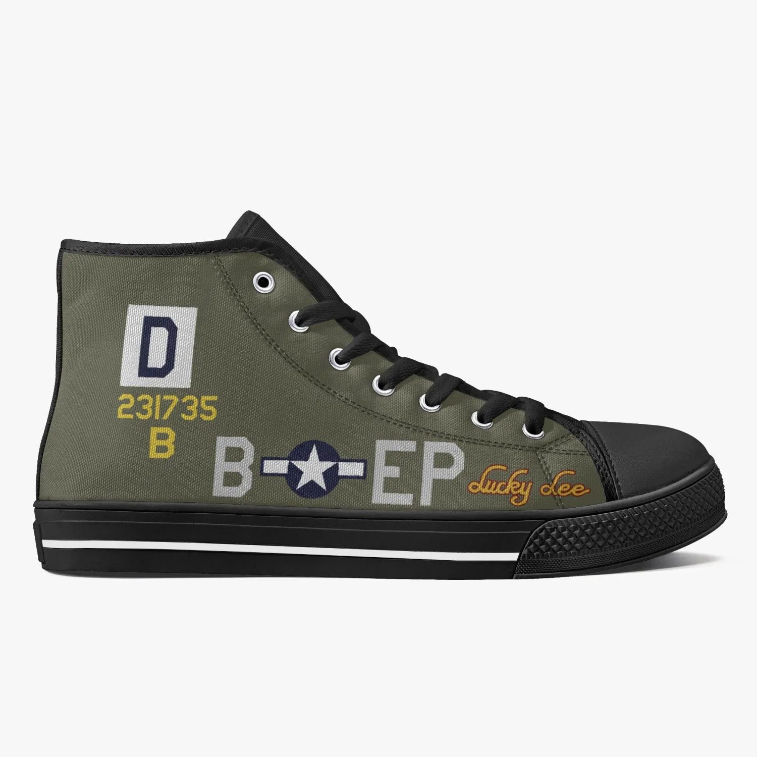 B-17 "Lucky Lee" High Top Canvas Shoes