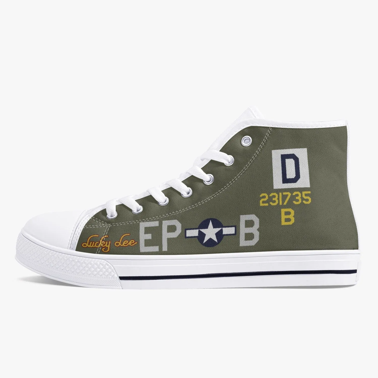 B-17 "Lucky Lee" High Top Canvas Shoes