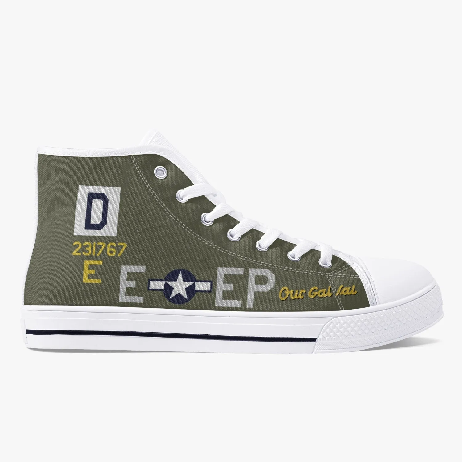 B-17 "Our Gal Sal" High Top Canvas Shoes