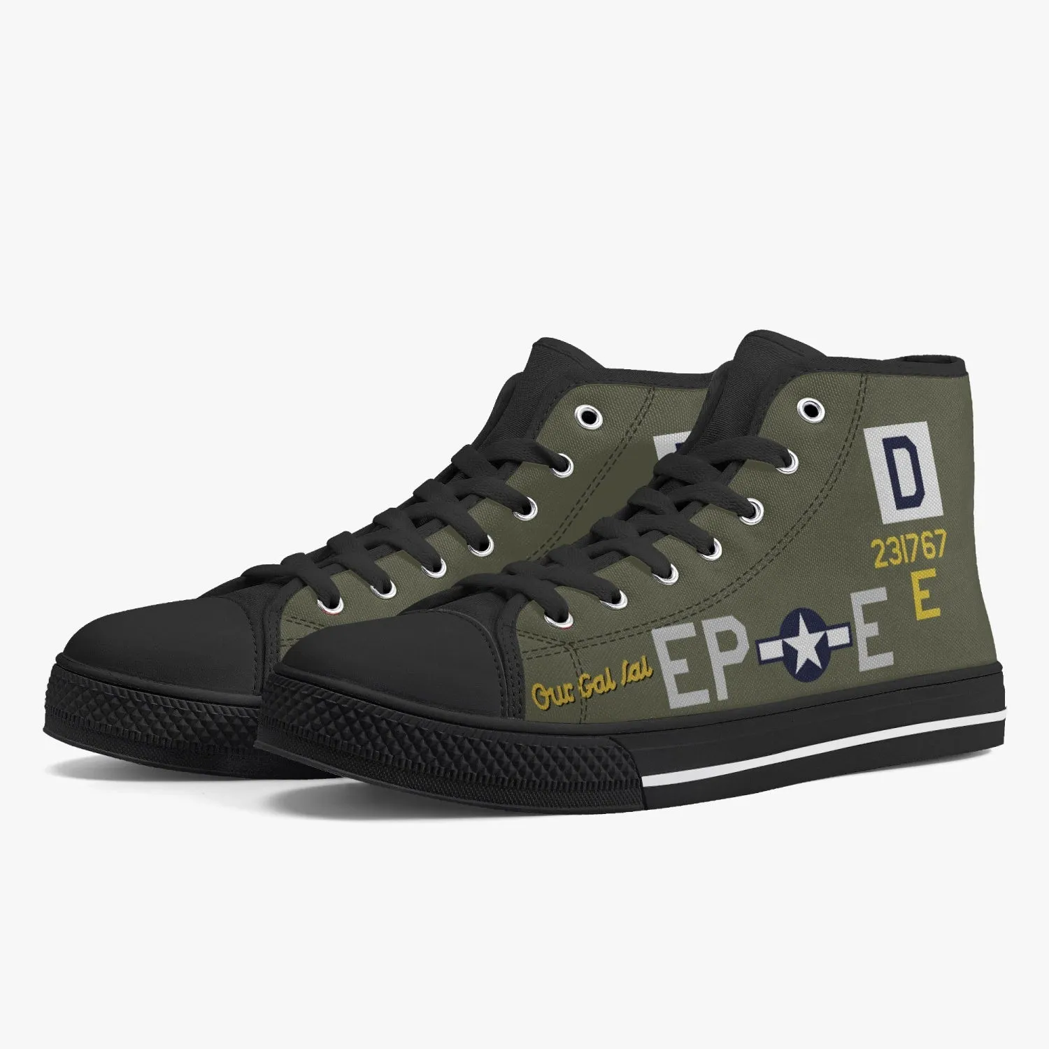 B-17 "Our Gal Sal" High Top Canvas Shoes