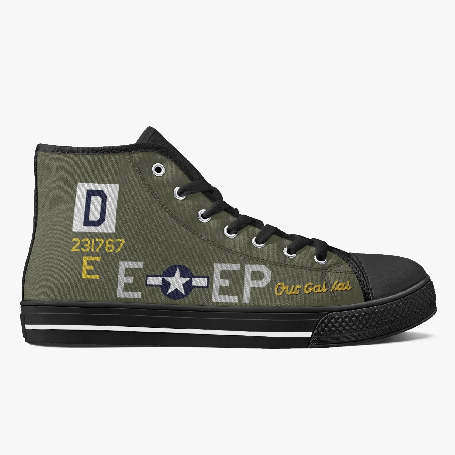B-17 "Our Gal Sal" High Top Canvas Shoes
