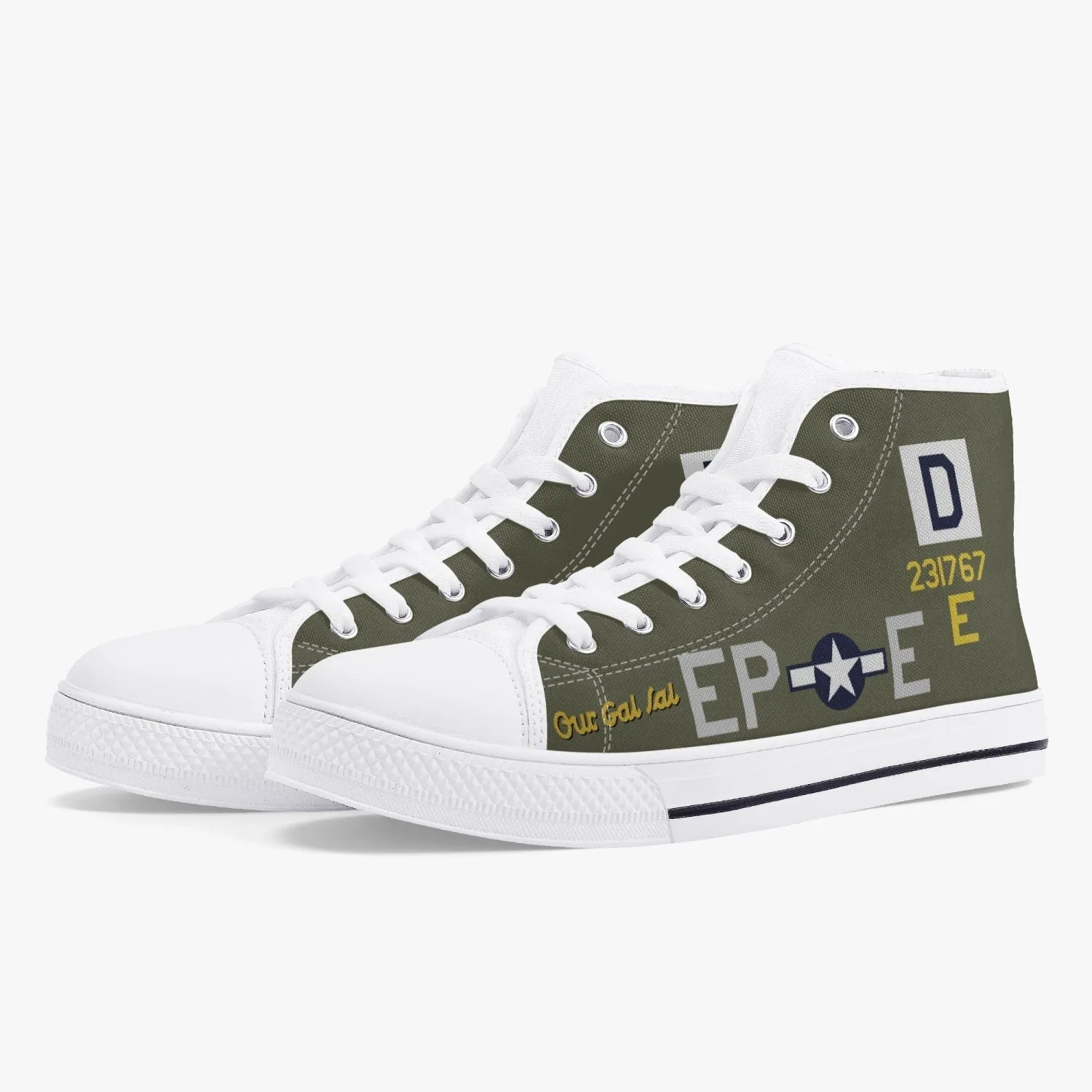 B-17 "Our Gal Sal" High Top Canvas Shoes