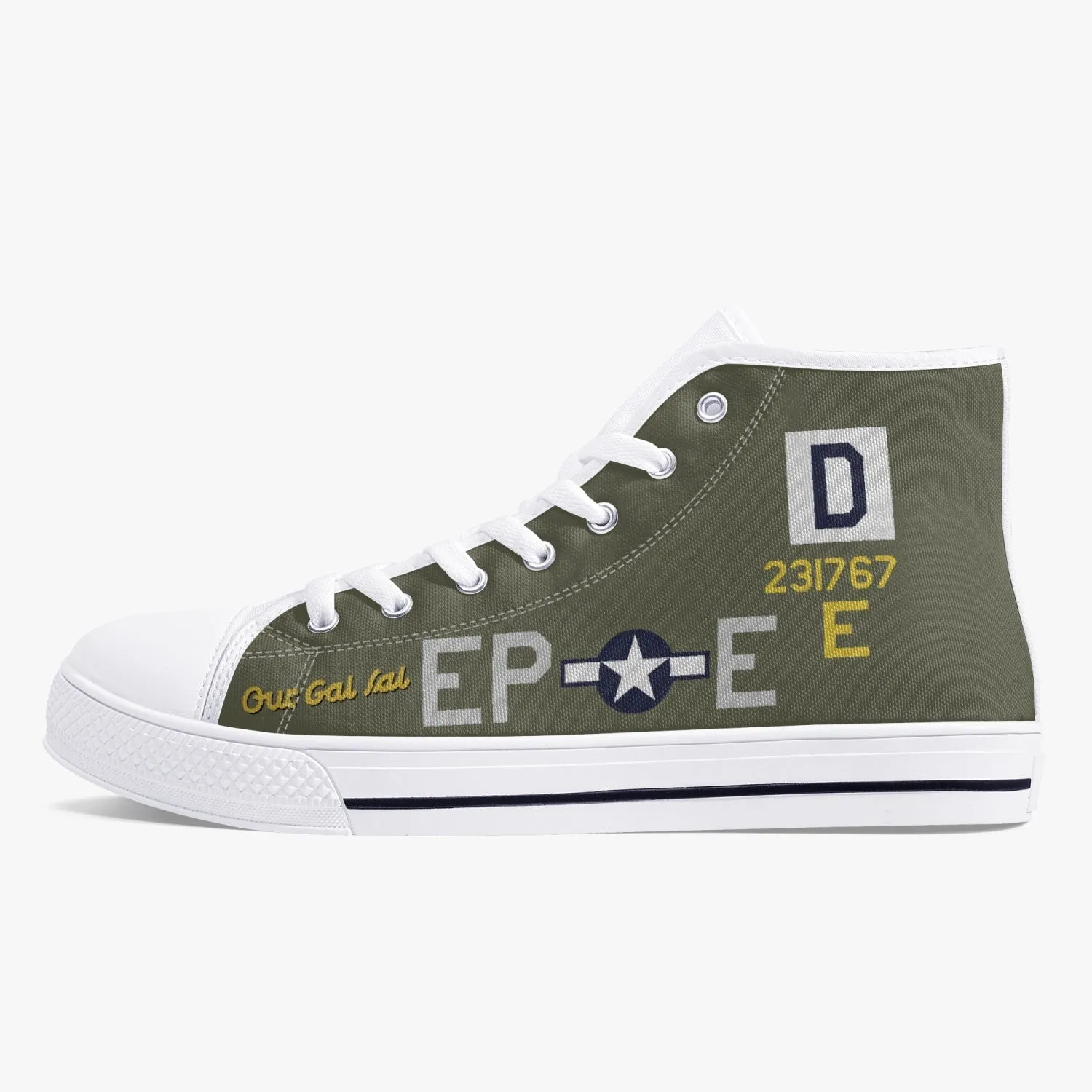 B-17 "Our Gal Sal" High Top Canvas Shoes