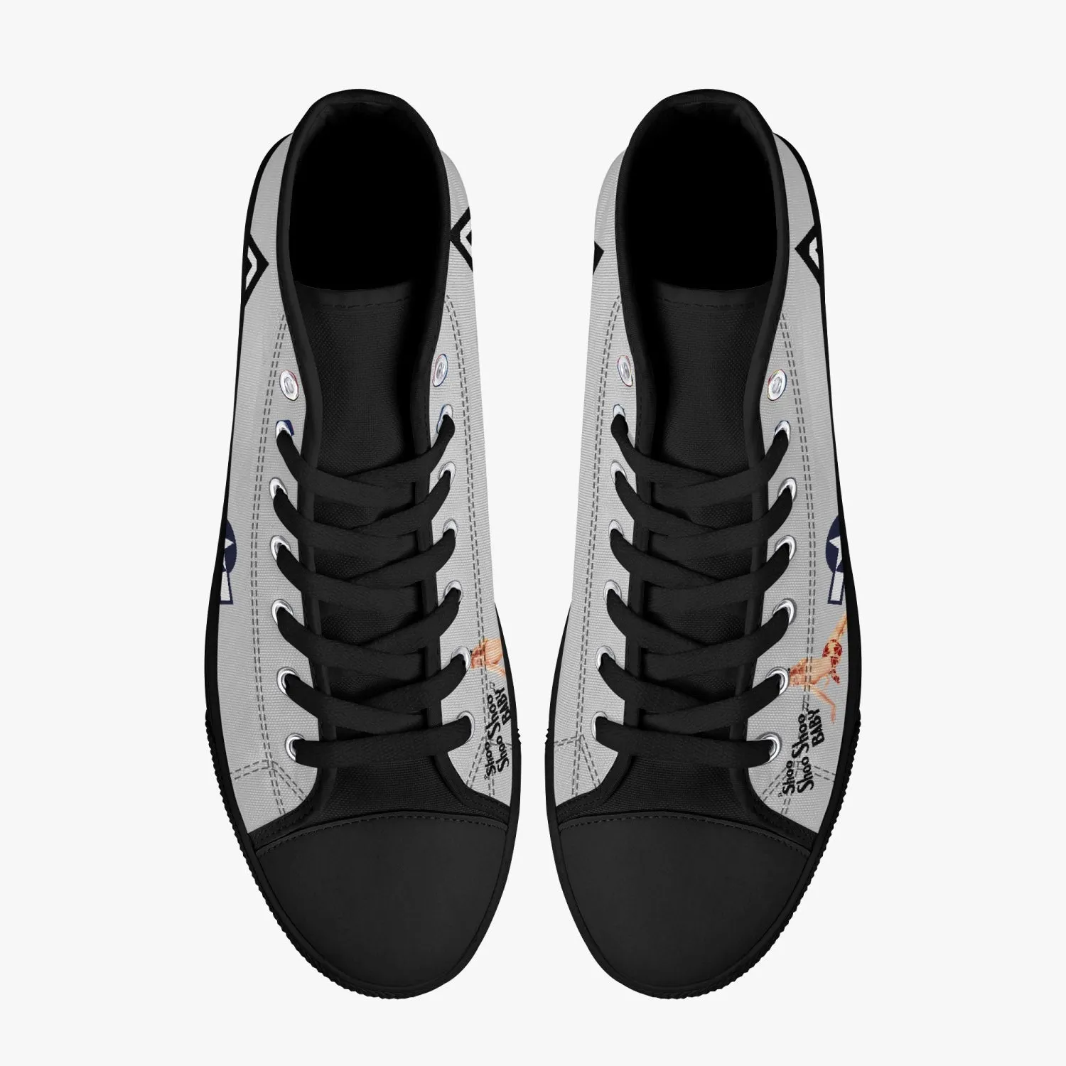 B-17 "Shoo Shoo Shoo Baby" High Top Canvas Shoes