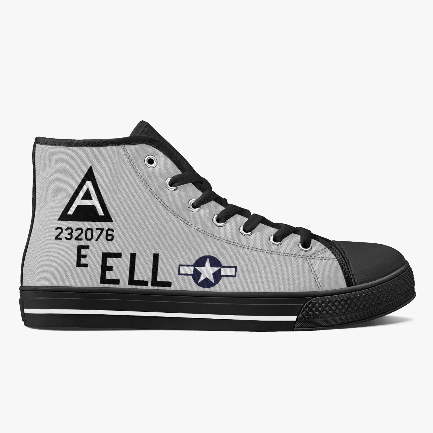 B-17 "Shoo Shoo Shoo Baby" High Top Canvas Shoes
