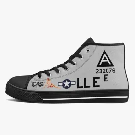 B-17 "Shoo Shoo Shoo Baby" High Top Canvas Shoes