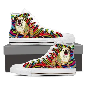 BRIGHT BULL DOG HIGH-TOP SHOES WOMEN - FREE SHIPPING WORLDWIDE