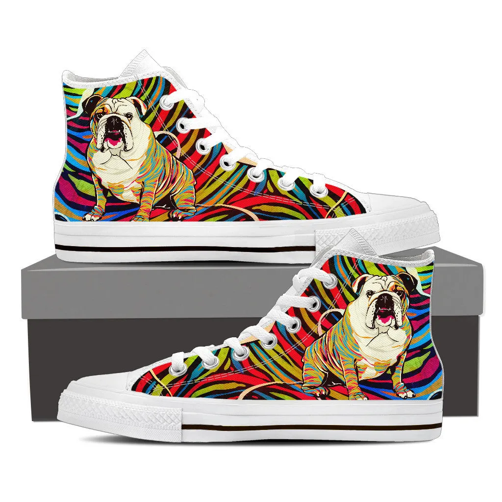 BRIGHT BULL DOG HIGH-TOP SHOES WOMEN - FREE SHIPPING WORLDWIDE