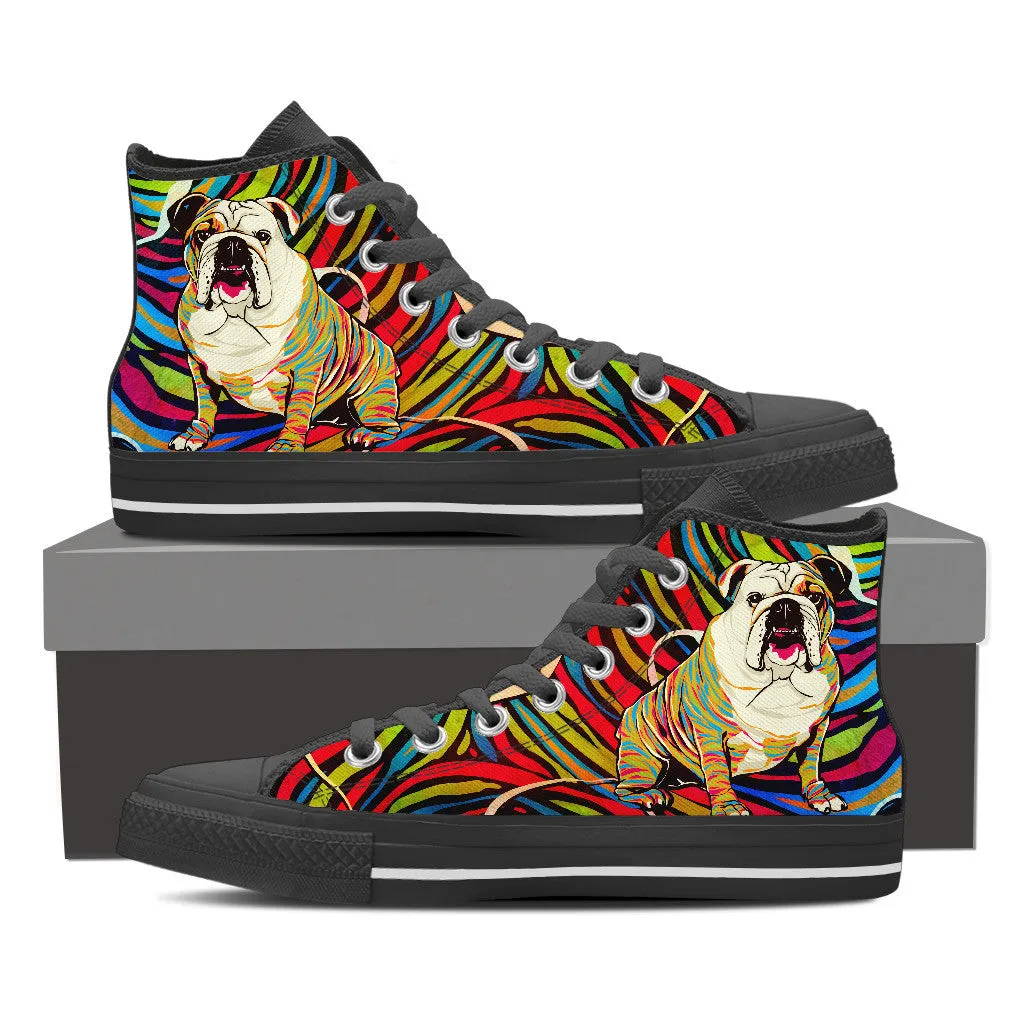 BRIGHT BULL DOG HIGH-TOP SHOES WOMEN - FREE SHIPPING WORLDWIDE