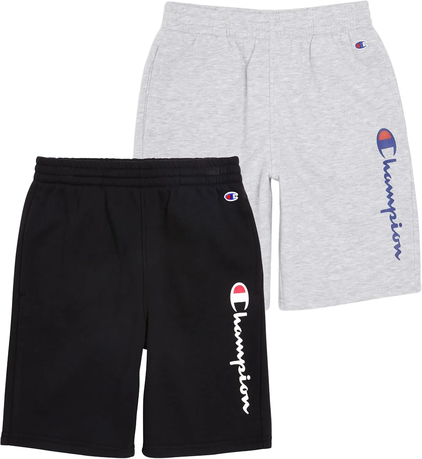 Champion Boys Shorts 2 Pack Athletic Fleece Short for Boys