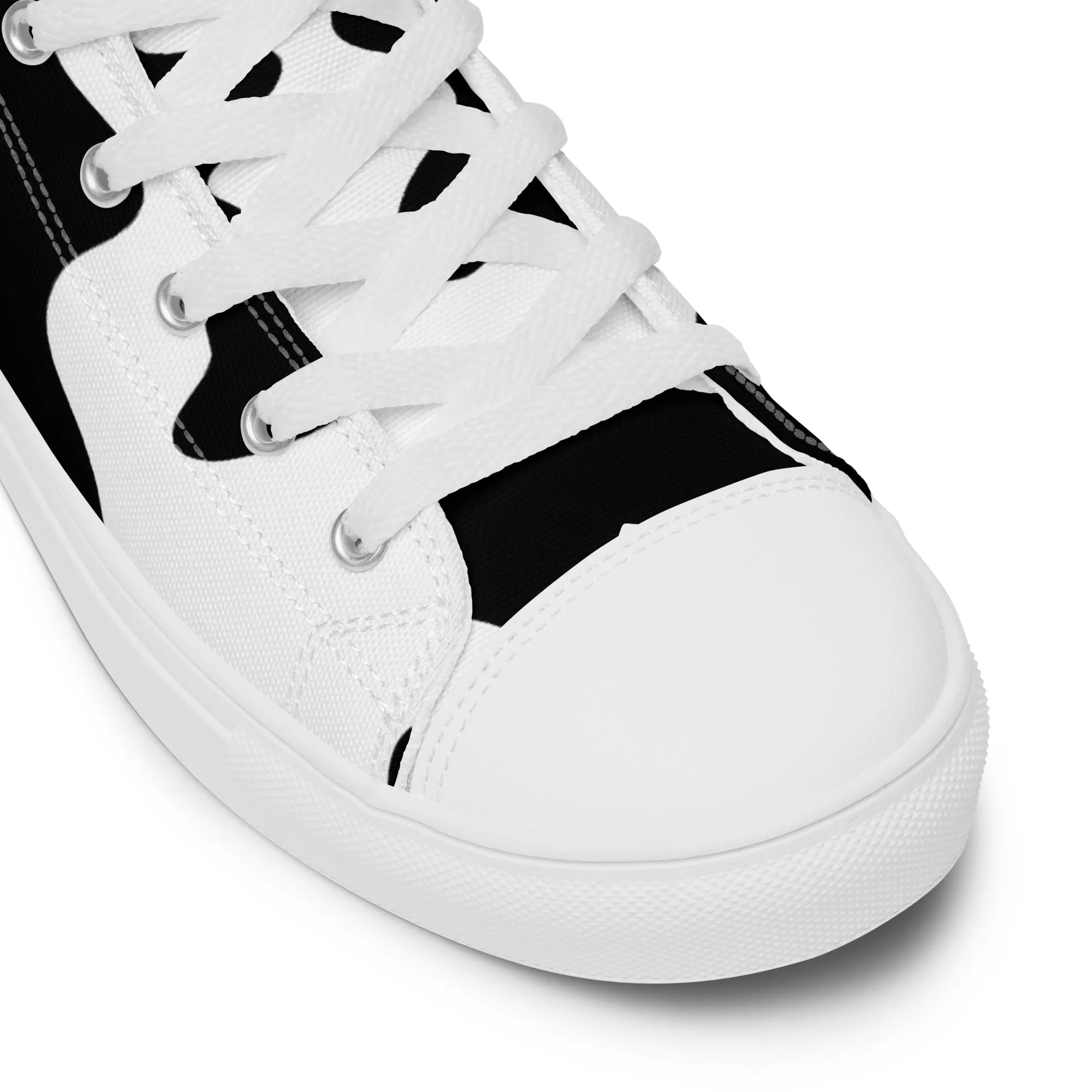 Cow Hide Pattern Women’s high top canvas shoes