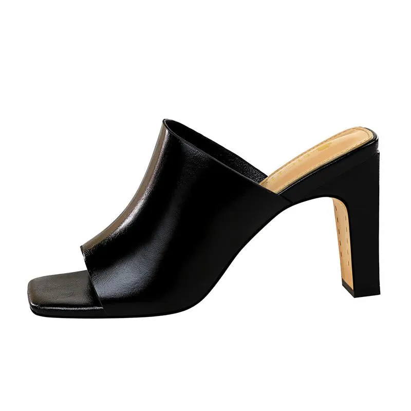 Daily Summer Open Toe High Heel Slippers