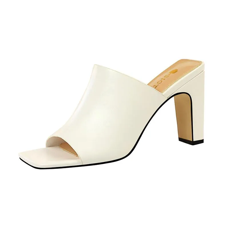 Daily Summer Open Toe High Heel Slippers
