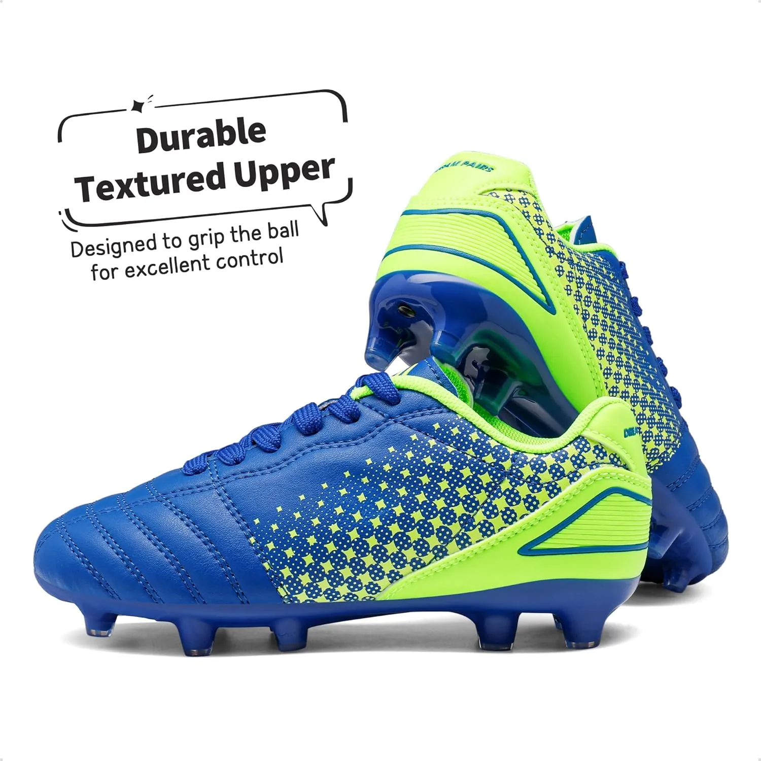 DREAM PAIRS Boys Girls Outdoor Sport Football Shoes Soccer Cleats for Little/Big Kid