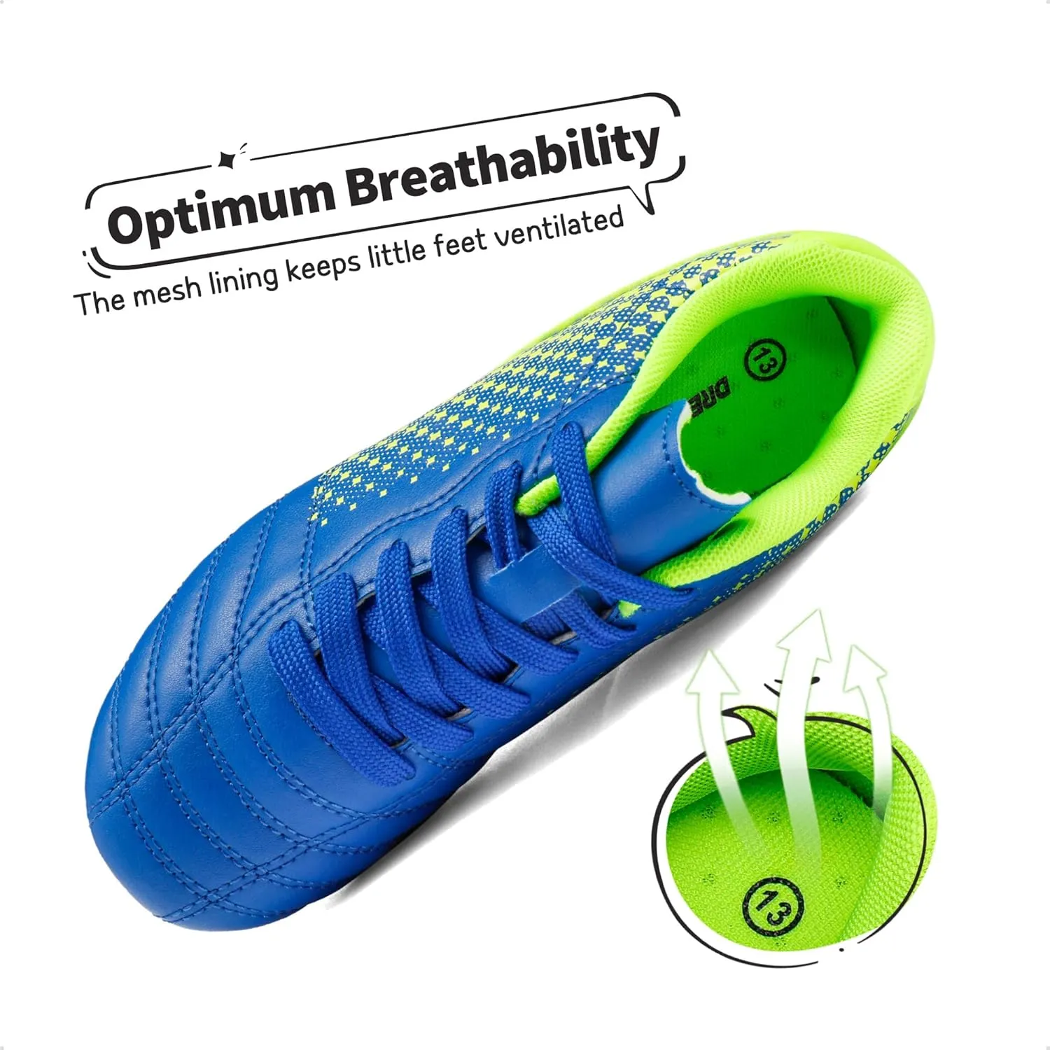 DREAM PAIRS Boys Girls Outdoor Sport Football Shoes Soccer Cleats for Little/Big Kid
