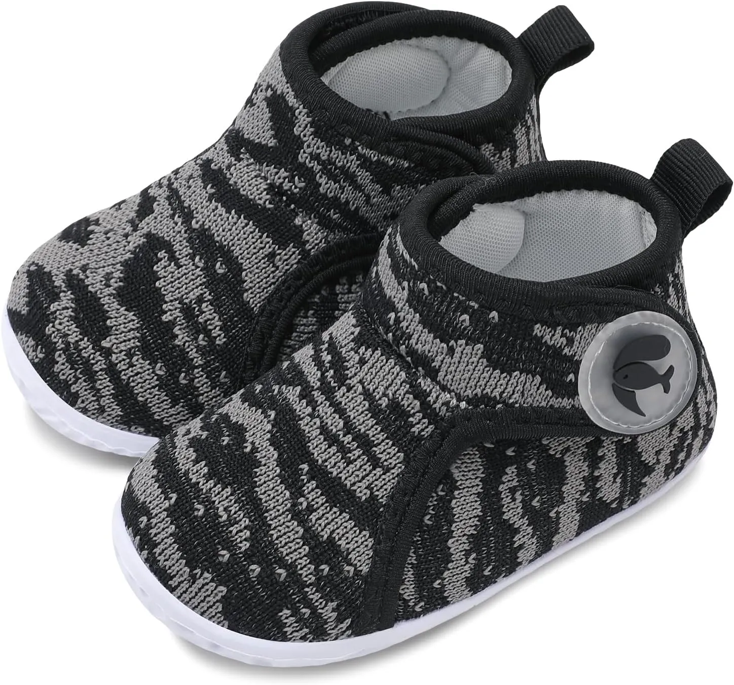 FEETCITY Lightweight Baby Sock Shoes Baby Walking Shoes Boys Girls Infant High-Top Shoe 12-18 Months