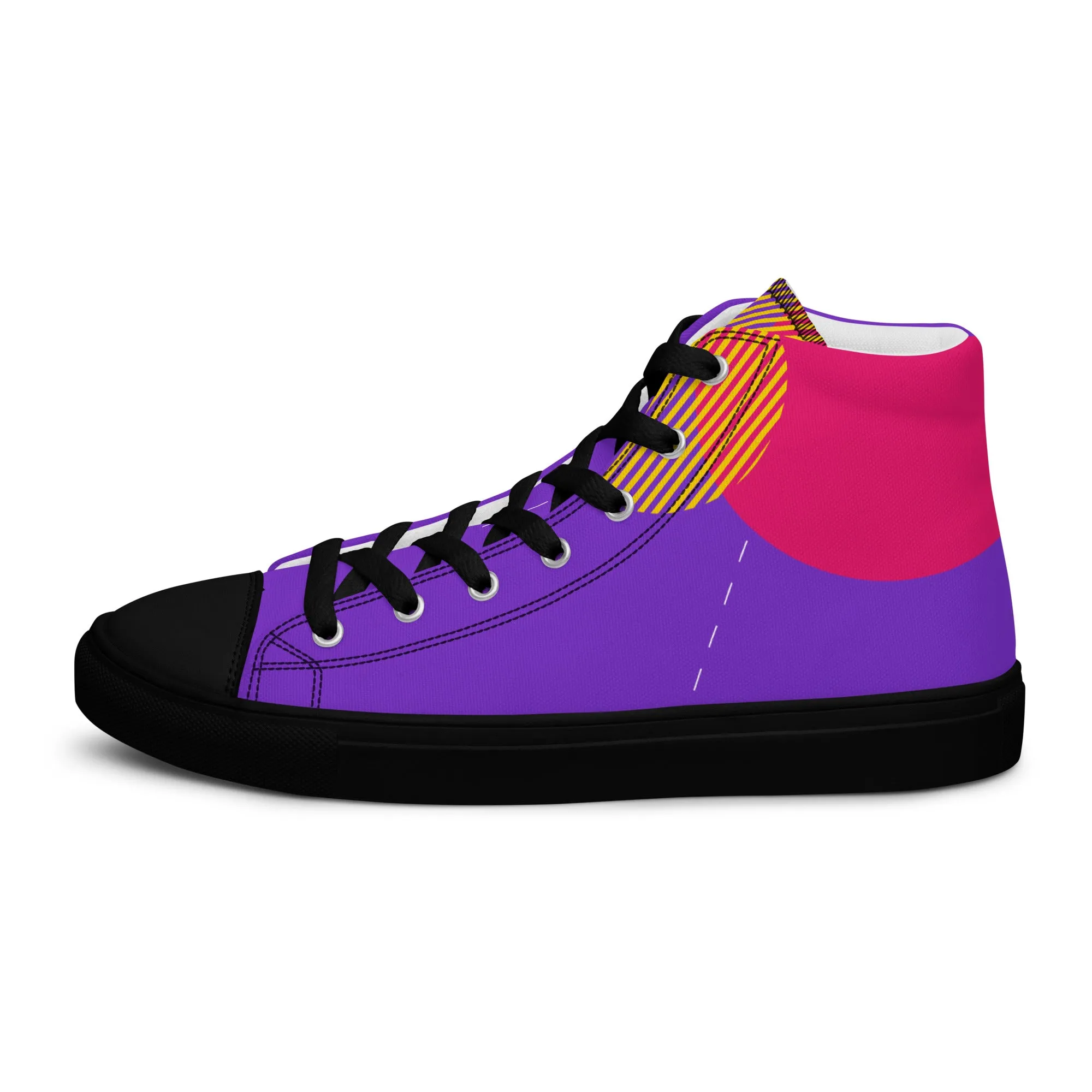 FOLLOW YOUR HEART Men’s High Top Canvas Shoes