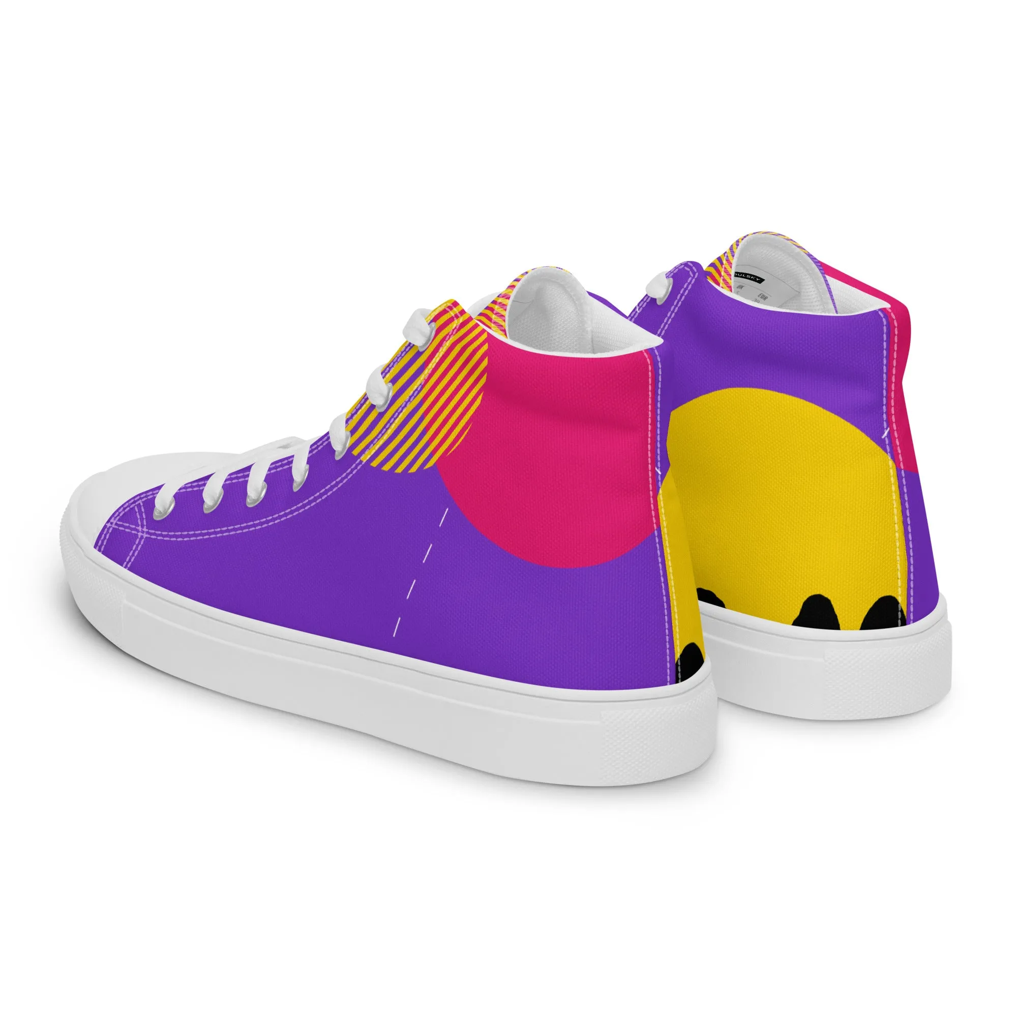 FOLLOW YOUR HEART Men’s High Top Canvas Shoes
