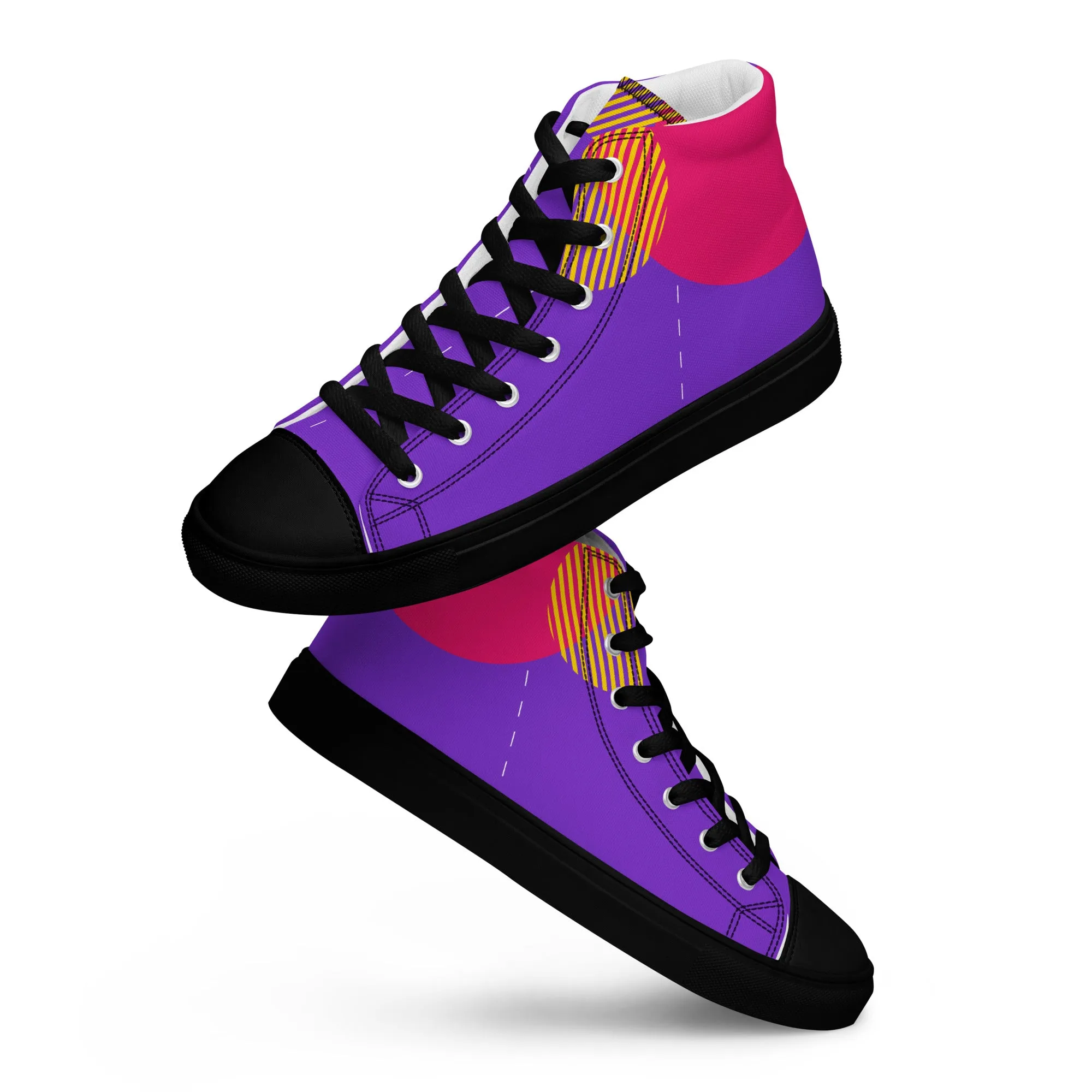 FOLLOW YOUR HEART Men’s High Top Canvas Shoes
