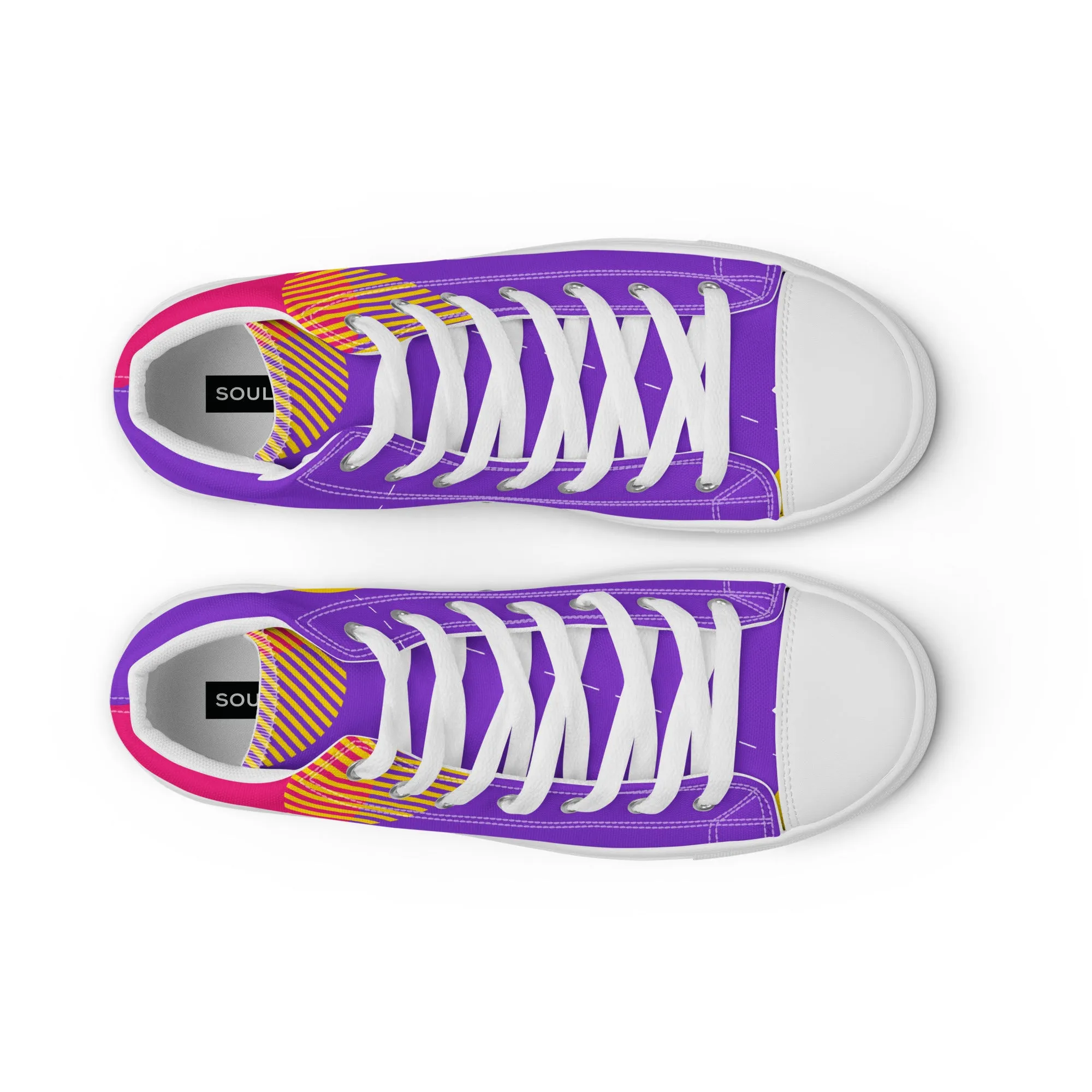 FOLLOW YOUR HEART Men’s High Top Canvas Shoes