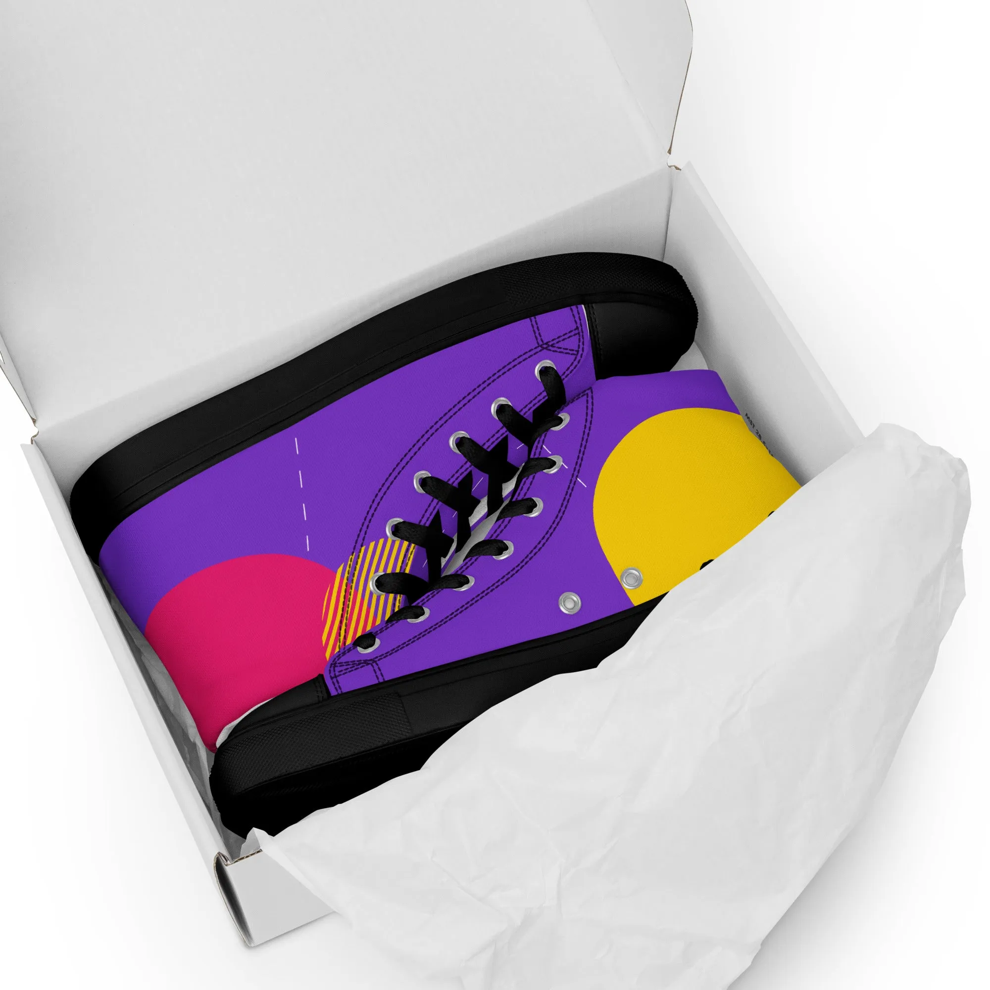 FOLLOW YOUR HEART Men’s High Top Canvas Shoes