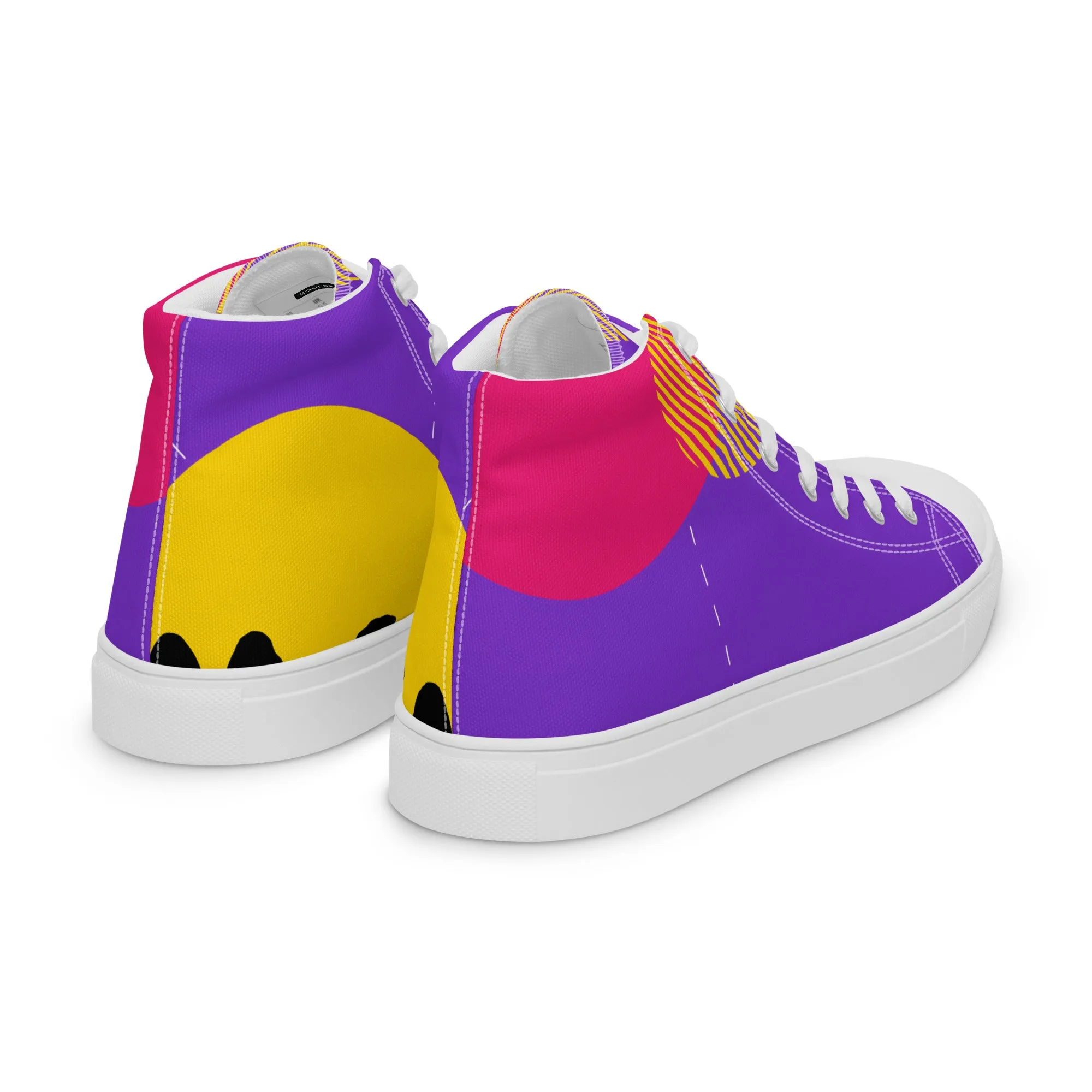 FOLLOW YOUR HEART Men’s High Top Canvas Shoes