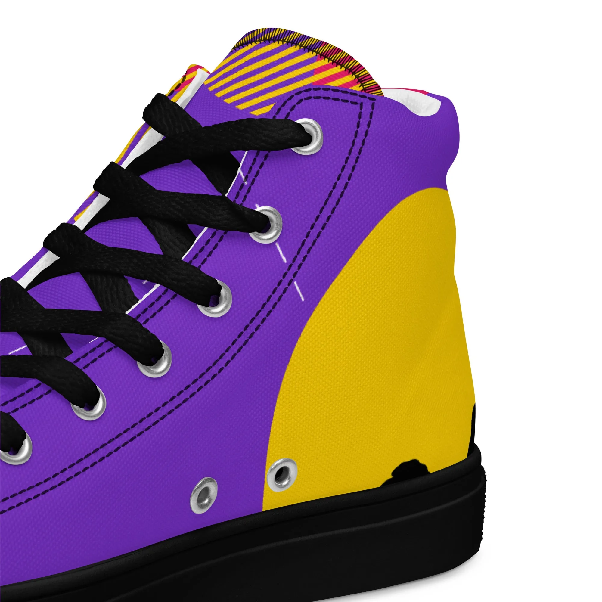 FOLLOW YOUR HEART Men’s High Top Canvas Shoes