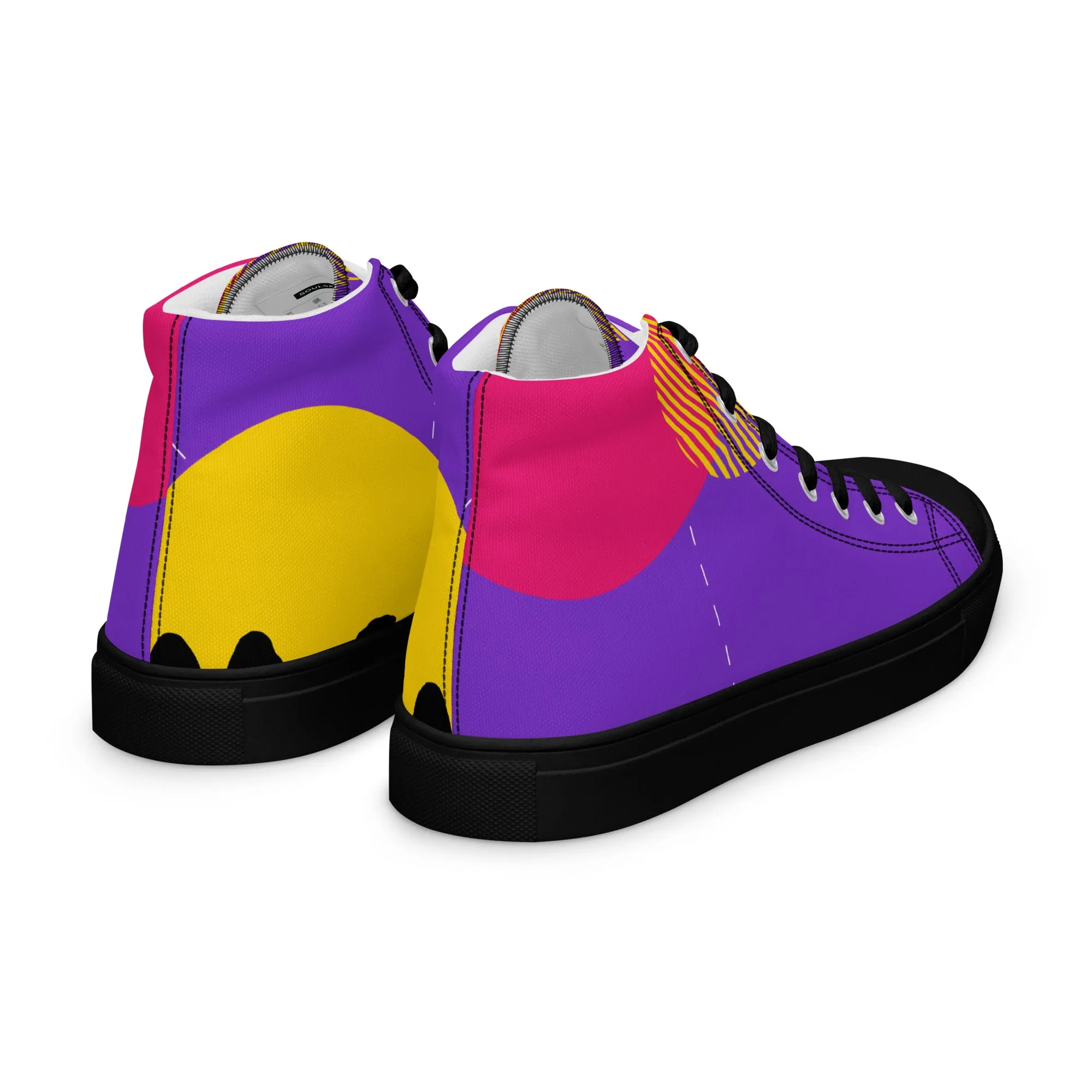 FOLLOW YOUR HEART Men’s High Top Canvas Shoes