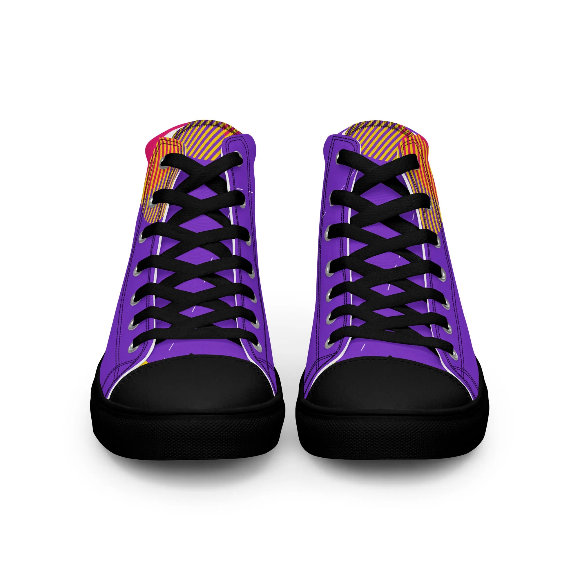 FOLLOW YOUR HEART Men’s High Top Canvas Shoes