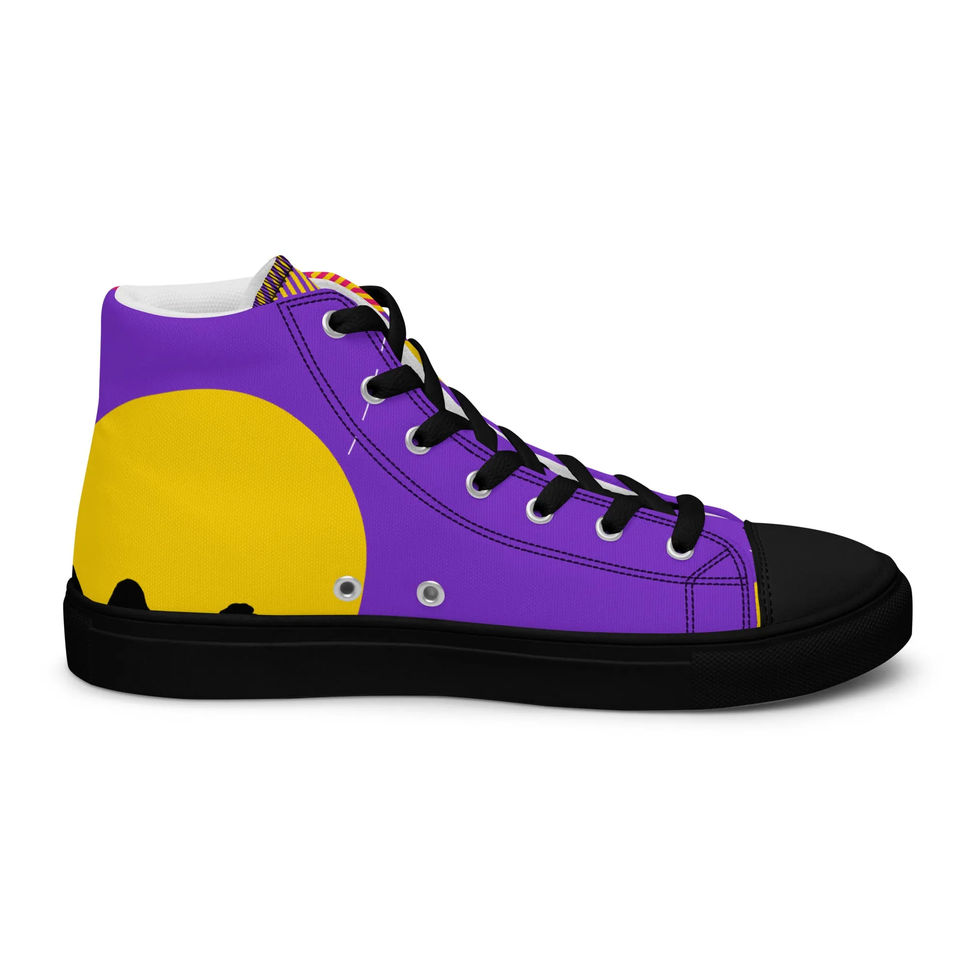 FOLLOW YOUR HEART Men’s High Top Canvas Shoes