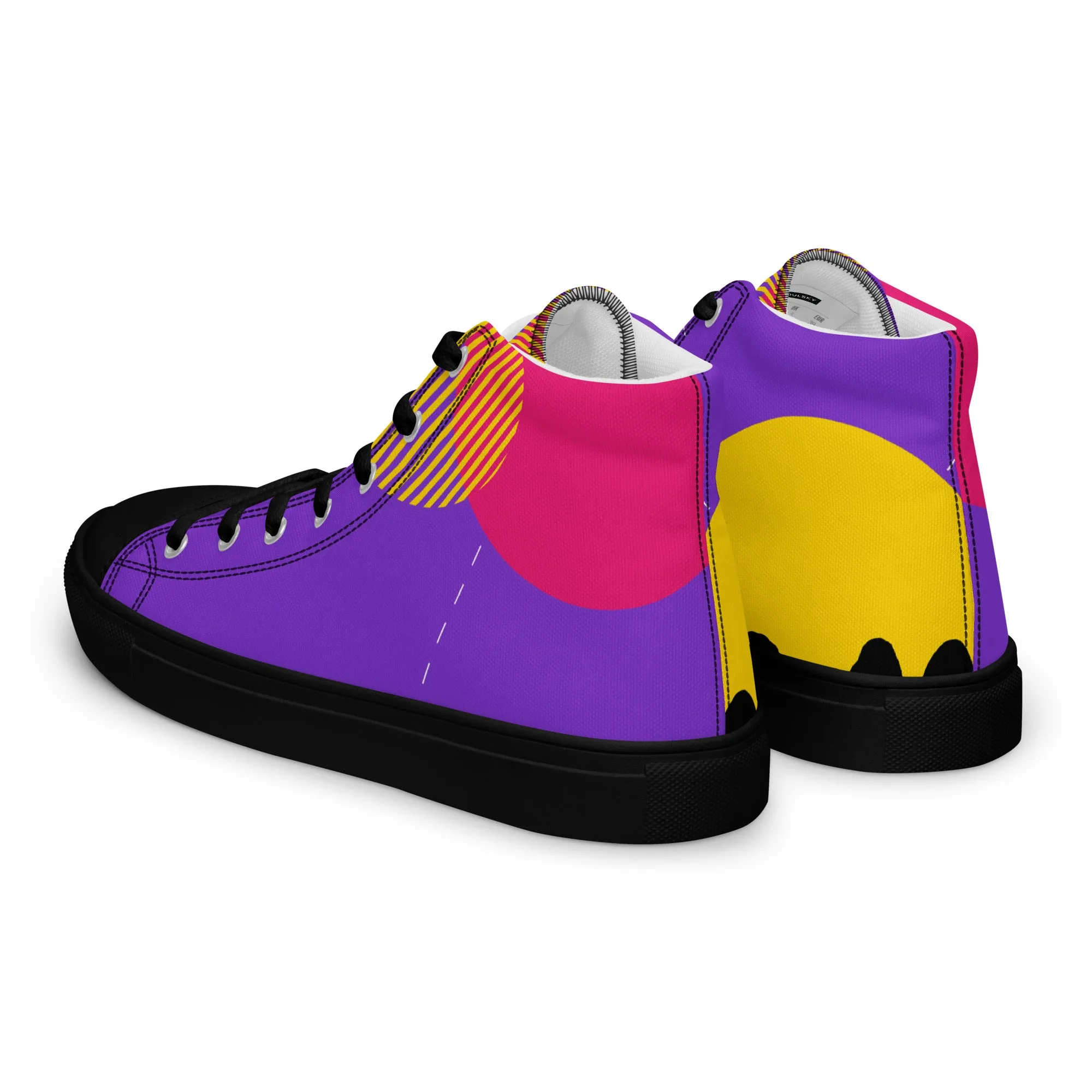 FOLLOW YOUR HEART Men’s High Top Canvas Shoes