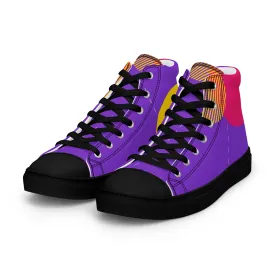 FOLLOW YOUR HEART Men’s High Top Canvas Shoes