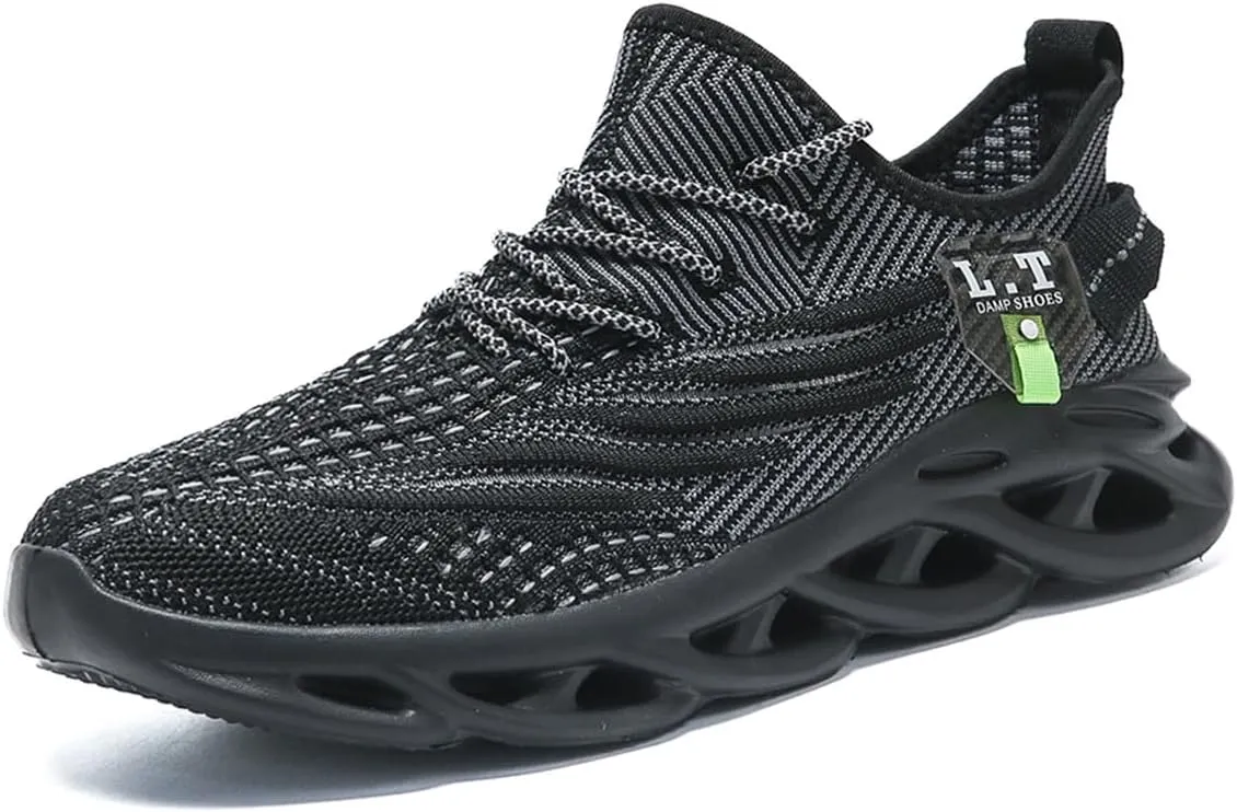 FUJEAK Mens Running Walking Tennis Shoes Mens Casual Fashion Gym Hiking Shoes for Men Sneakers Work Breathable Comfortable Lightweight