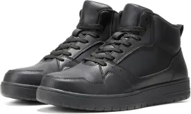 Furuian High Top Steel Toe Shoes for Men Comfortable Safety Shoes Lace Up Work Shoes