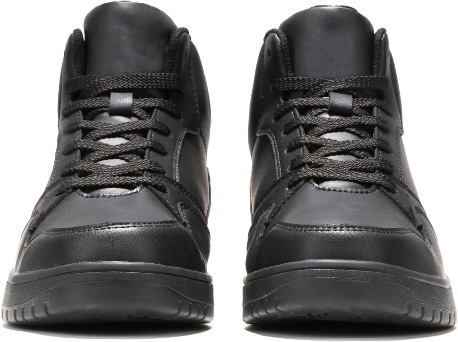 Furuian High Top Steel Toe Shoes for Men Comfortable Safety Shoes Lace Up Work Shoes