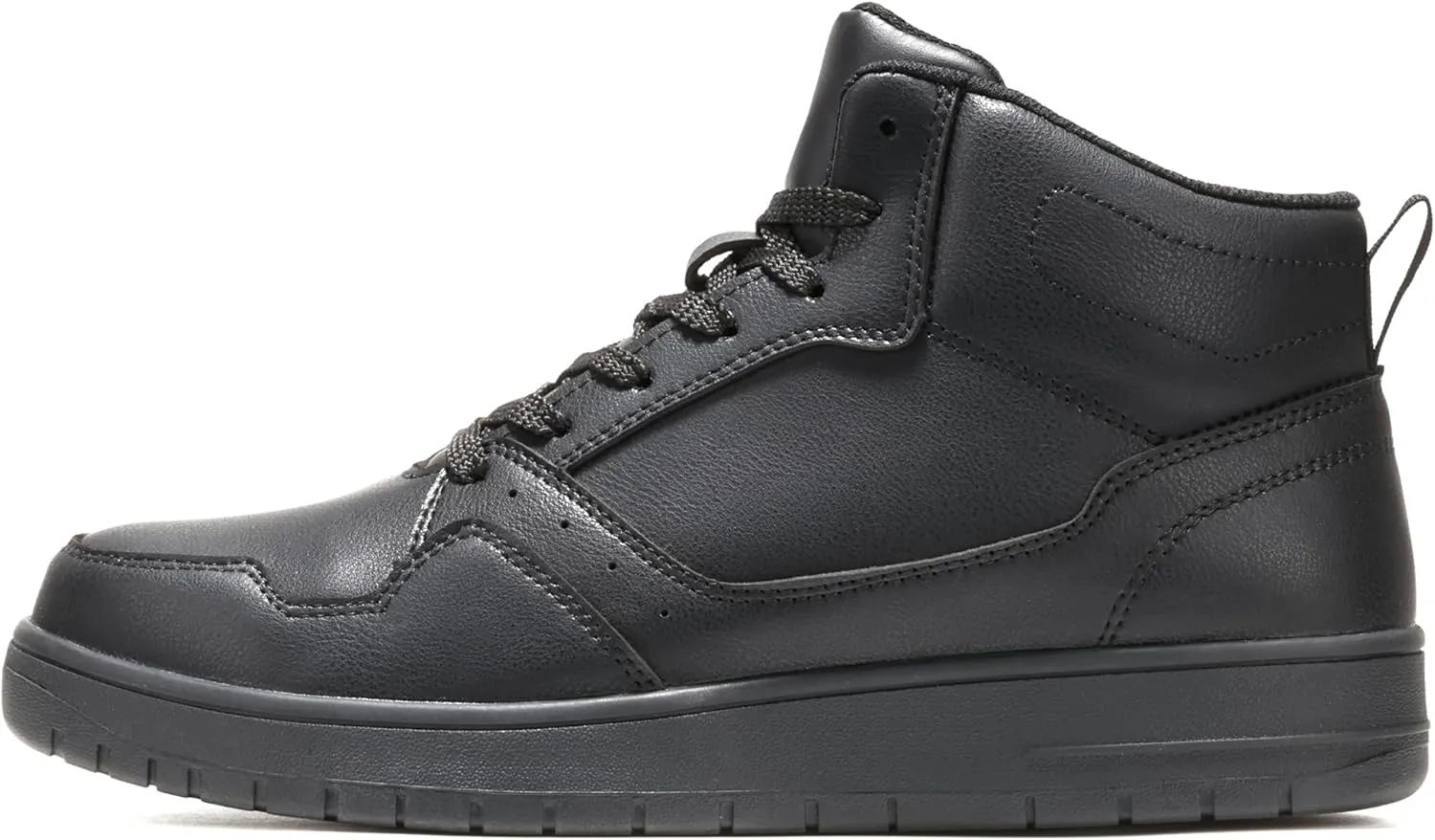 Furuian High Top Steel Toe Shoes for Men Comfortable Safety Shoes Lace Up Work Shoes