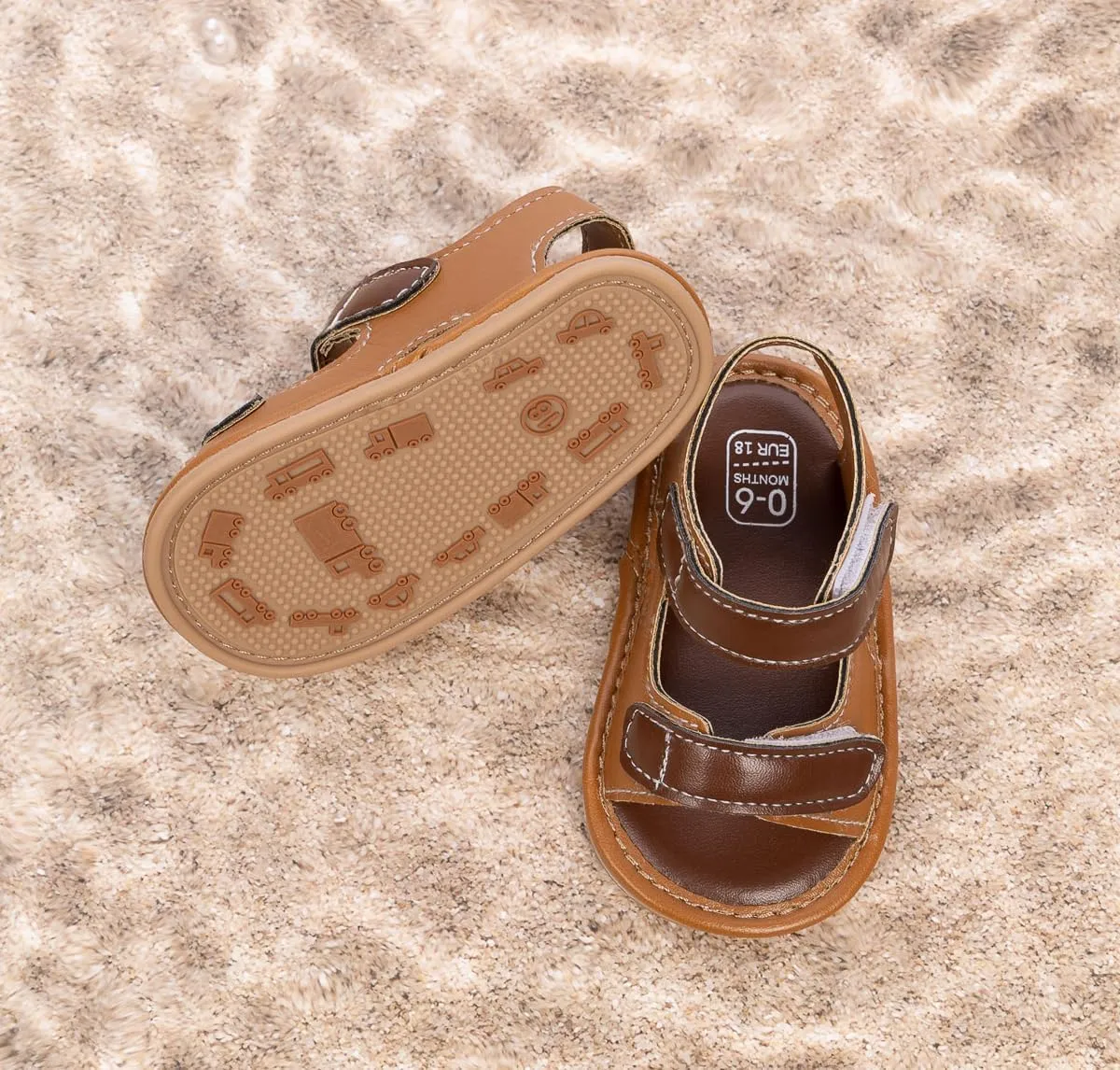 HsdsBebe Infant Baby Boys Girls Summer Beach Sandals Breathable Athletic Anti-slip Soft Sole Newborn First Walker Crib Shoes