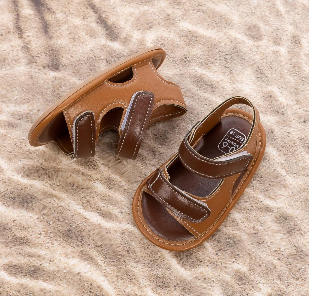 HsdsBebe Infant Baby Boys Girls Summer Beach Sandals Breathable Athletic Anti-slip Soft Sole Newborn First Walker Crib Shoes