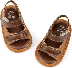 HsdsBebe Infant Baby Boys Girls Summer Beach Sandals Breathable Athletic Anti-slip Soft Sole Newborn First Walker Crib Shoes