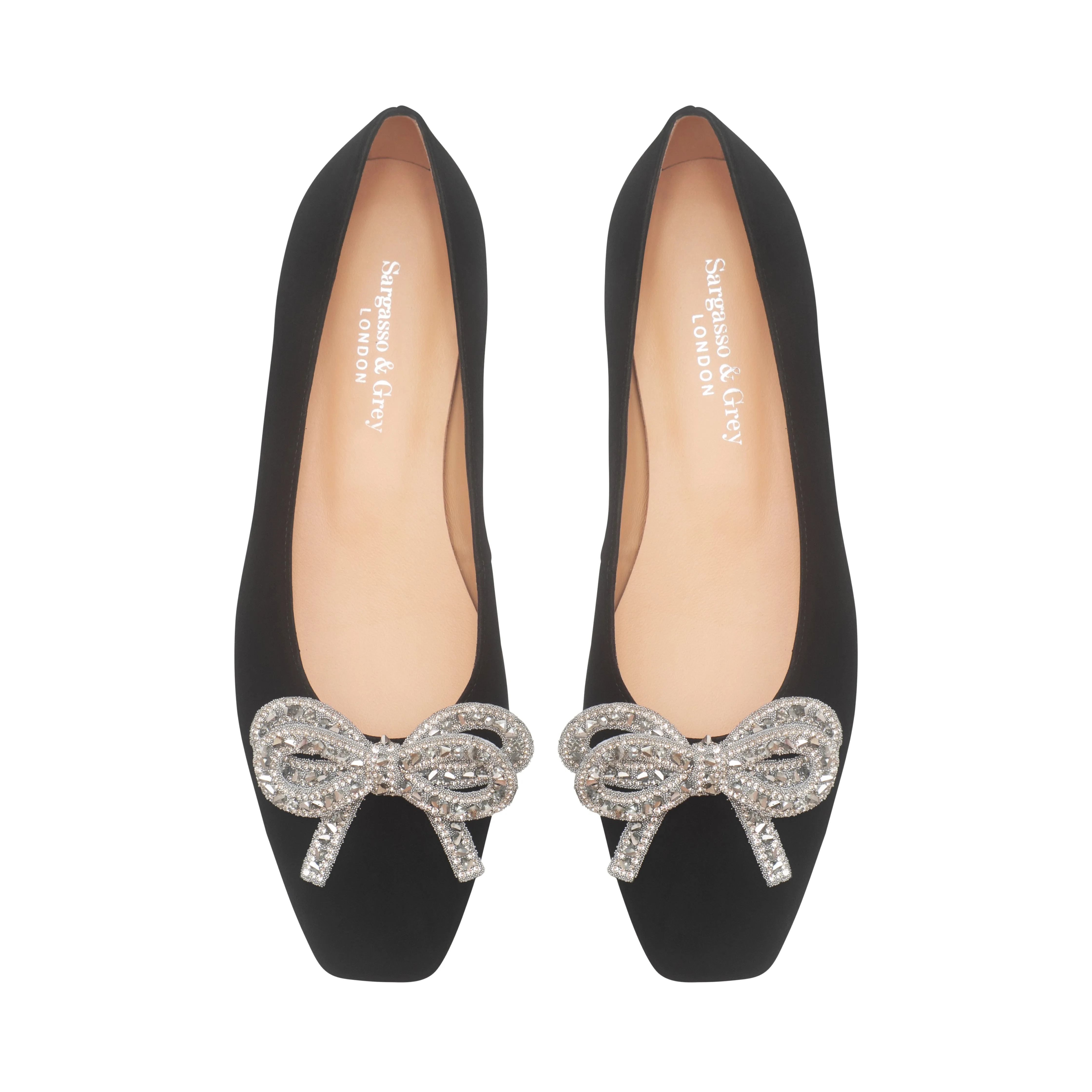 Kelly Wide Width Ballet Flats - Black Suede