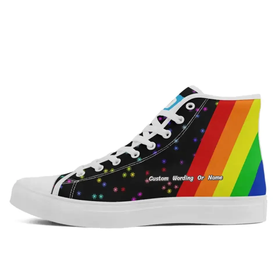 Luxury Gifts,Personalized High Top Sneakers, Custom Pride Design Shoes, Casual Shoes
,FN024-24025053