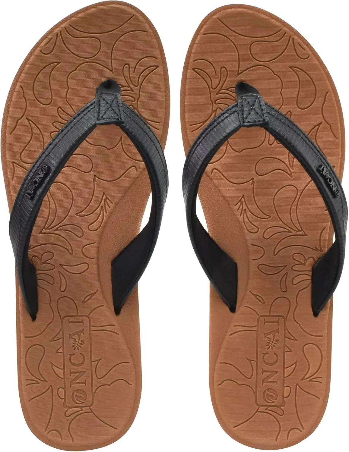ONCAI Women's Flip Flops Comfortable Summer Beach Thong Sandals for Women with Cushion Walking Arch Support Yoga Mat Indoor Outdoor Soles