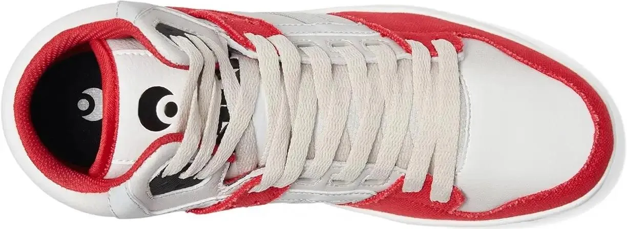 Osiris Clone White Red Navy Mens Skate Hi Top Trainers