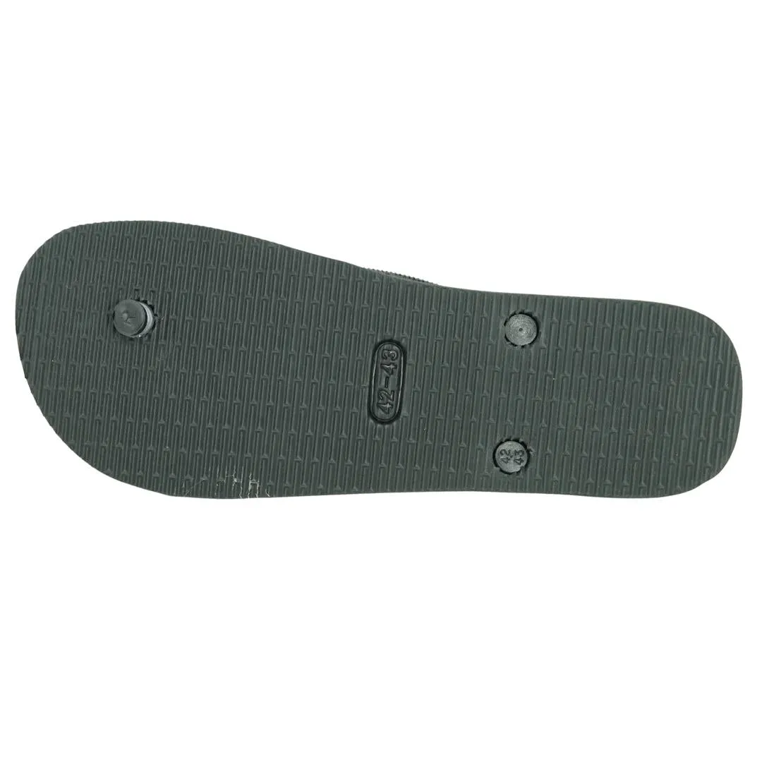 Philipp Plein Sword Logo Black Flip Flops