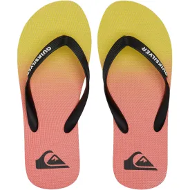 Quiksilver Mens MoloKai Flip Flops - Black/Orange