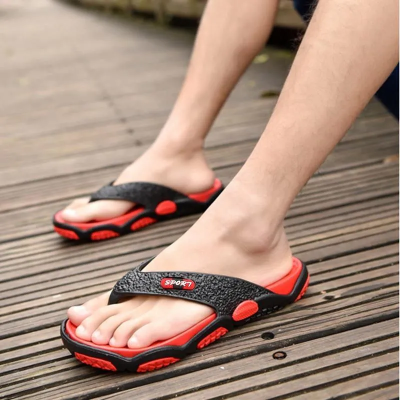 REETENE Red Flip Flops